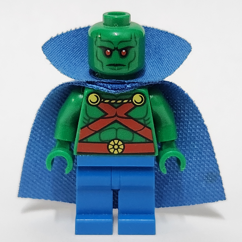 Lego Martian Manhunter (J'onn J'onzz) with Blue Cape and Collar