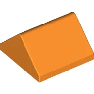 Brick Sloped 45° 2 x 2 Double / Orange