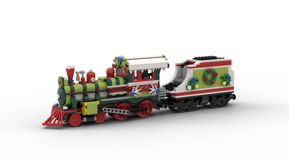 Lego Train de Noël - The Christmas Locomotive - MOC