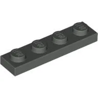 Plate 1 x 4 / Dark Gray