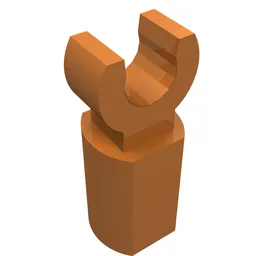Bar Holder with Clip / Medium Nougat