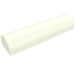 Brick Curved 1 x 4 x 2/3 Double, No Studs / White