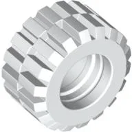 Tyre 21 x 12 with Offset Tread Small Wide and Beveled Tread Edge / White