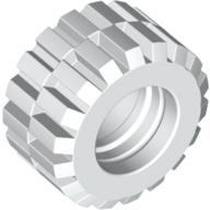 Lego Tyre 21 x 12 with Offset Tread Small Wide and Beveled Tread Edge / White