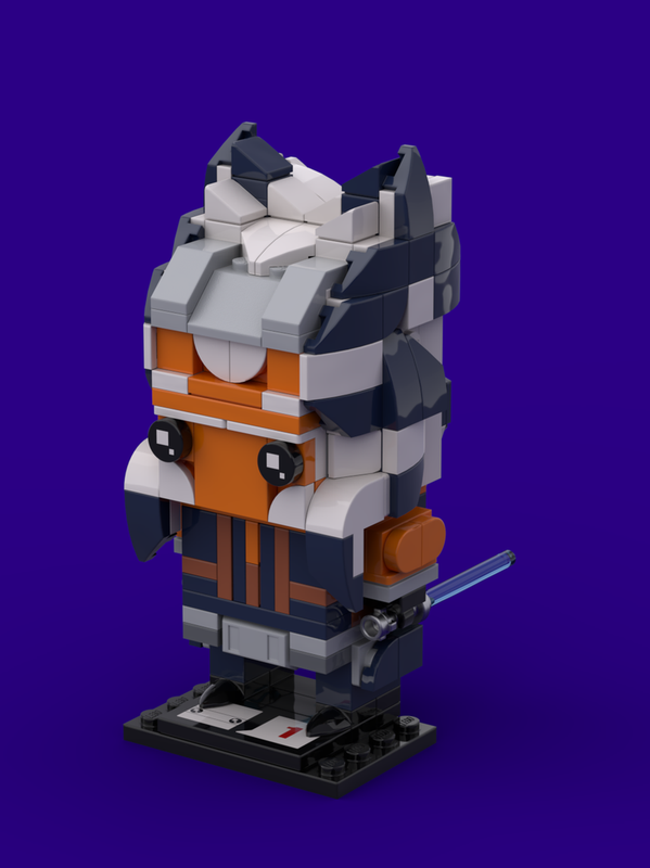 Lego Ashoka Tano in BrickHeadz style