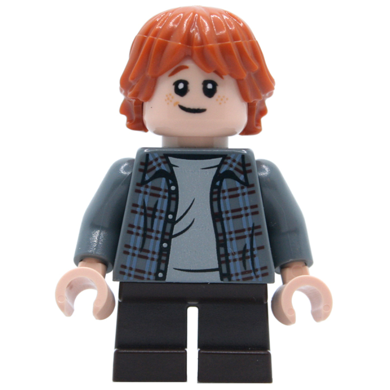 Lego Ron Weasley, Dark Bluish Gray Shirt, Short Legs