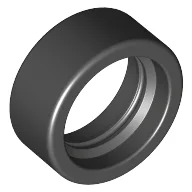 Tyre 14 x 6 Solid Smooth / Black