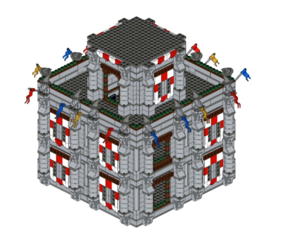 Lego Hairface Modular Castle System
