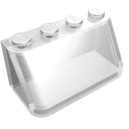 Windscreen 2 x 4 x 1 2/3 / Trans-Clear