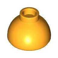 Brick Round 1.5 x 1.5 Dome Top [Plain] / Bright Light Orange