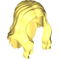 Hair Long Wavy with Centre Part / Bright Light Yellow