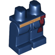 Lego Hips and Dark Blue Legs with Cavalry Gold Belt and Dark Red Sash Print / Dark Blue