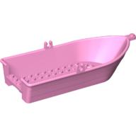 Lego Boat / Rowing Boat 18 x 8 x 2 1/3 with Oarlocks / Bright Pink