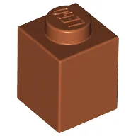 Brick 1 x 1 / Dark Orange