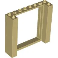 Door Frame Double 2 x 8 x 6 / Tan