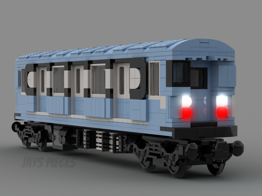 LEGO Custom R33 World's Fair Bluebird Subway Train MOC