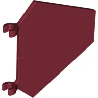 Flag 5 x 6 Hexagonal with U Clips / Dark Red
