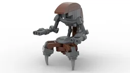 Droideka Destroyer Droid Minifig Scale