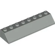 Brick Sloped 45° 2 x 8 / Light Gray