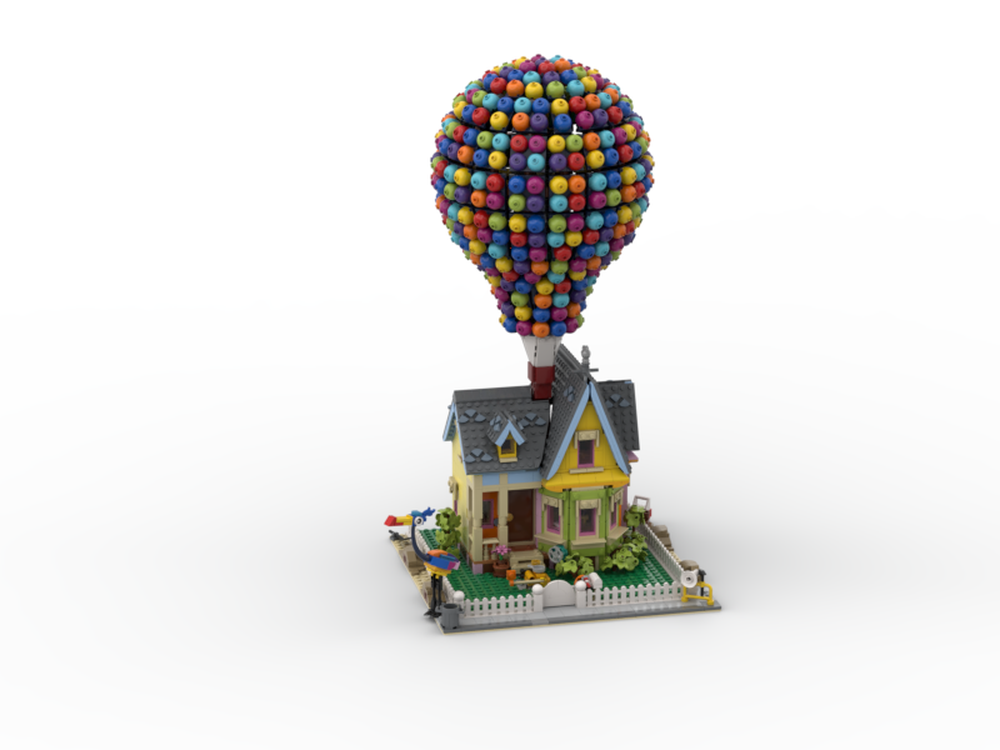 Lego Up house | 43217-1 Modification | Kevin, house, base, and balloons bundle