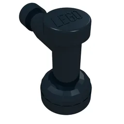 Tap 1 x 1 with Hole in Spout / Black