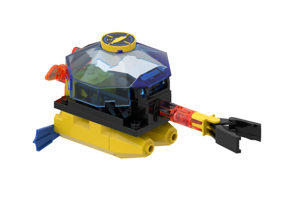 Lego Aqua - 6125 B-Model - Small Submarine v3