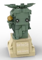 Brickheadz Lady Liberty Plattform