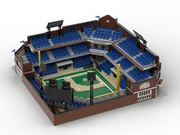 Modular Baseball Stadium - Minifigure Scale