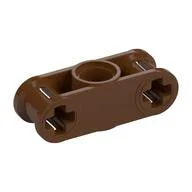 Technic Axle and Pin Connector Perpendicular 3L with Centre Pin Hole / Reddish Brown