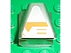 Lego Vehicle, Air Scoop Engine Top 2 x 2 with Large 'V8' on Orange and Silver Background Pattern (Sticker) - Set 8661