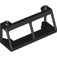Windscreen 2 x 6 x 2 Train without Glass / Black