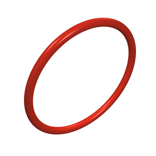 Lego Technic Rubber Belt Medium [26mm ID] [Round Cross Section] / Red