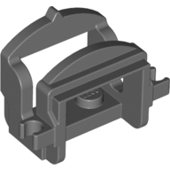 Lego Animal / Creature Accessory, Saddle [Two Clips] / Dark Bluish Gray