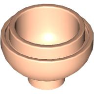 Lego Brick Round 2 x 2 Dome Bottom [Open Stud] / Light Nougat