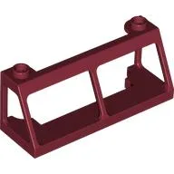 Windscreen 2 x 6 x 2 Train without Glass / Dark Red