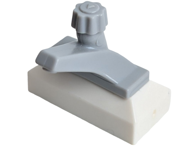 Lego Tap 1 x 2 Base with Light Bluish Gray Spout (69 / 70)