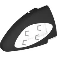 Technic Panel Round Corner 5 x 3 x 2 Right with Black Headlight Print