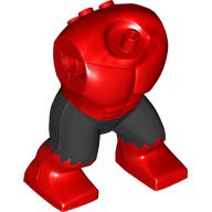 Lego Body Giant, No Head, Hulk with Black Pants pattern / Red