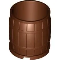 Barrel 4 x 4 x 3.5 / Reddish Brown
