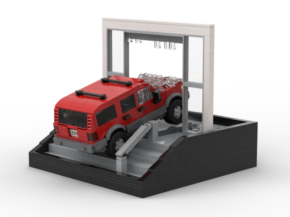 Lego 1993 Jeep Grand Cherokee at 1992 Detroit Auto Show Diorama
