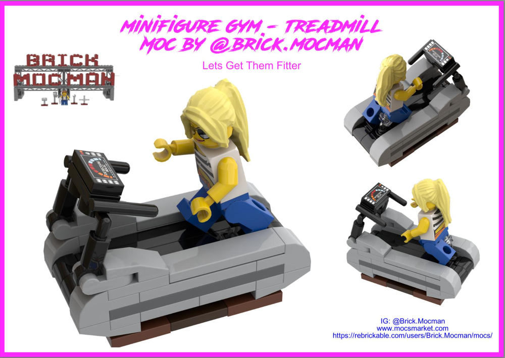 Lego Minifig Gym - Treadmill