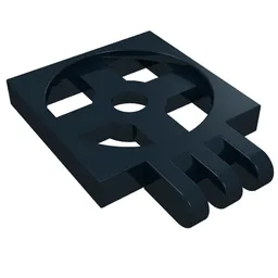Turntable 2 x 2 Plate with Hinge, Base [3 Fingers]