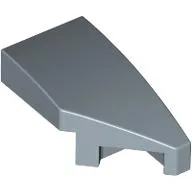 Brick Wedged, Curved 2 x 1 with Stud Notch Right / Sand Blue
