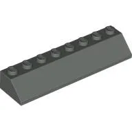 Brick Sloped 45° 2 x 8 / Dark Gray