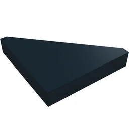 Tile 45° Cut 2 x 2 (Triangle) / Black