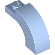 Lego Brick Arch 1 x 3 x 1 2/3 Curved Top / Bright Light Blue