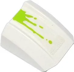 Slope, Curved 2 x 2 Lip with Lime Splatters Pattern Model Right Side (Sticker) - Set 70707