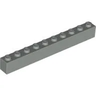 Brick 1 x 10 / Light Gray