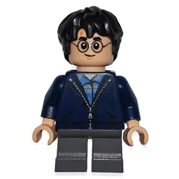 Harry Potter, Dark Blue Jacket with Zipper, Short Legs