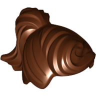 Lego Hair Ponytail and Fringe / Reddish Brown